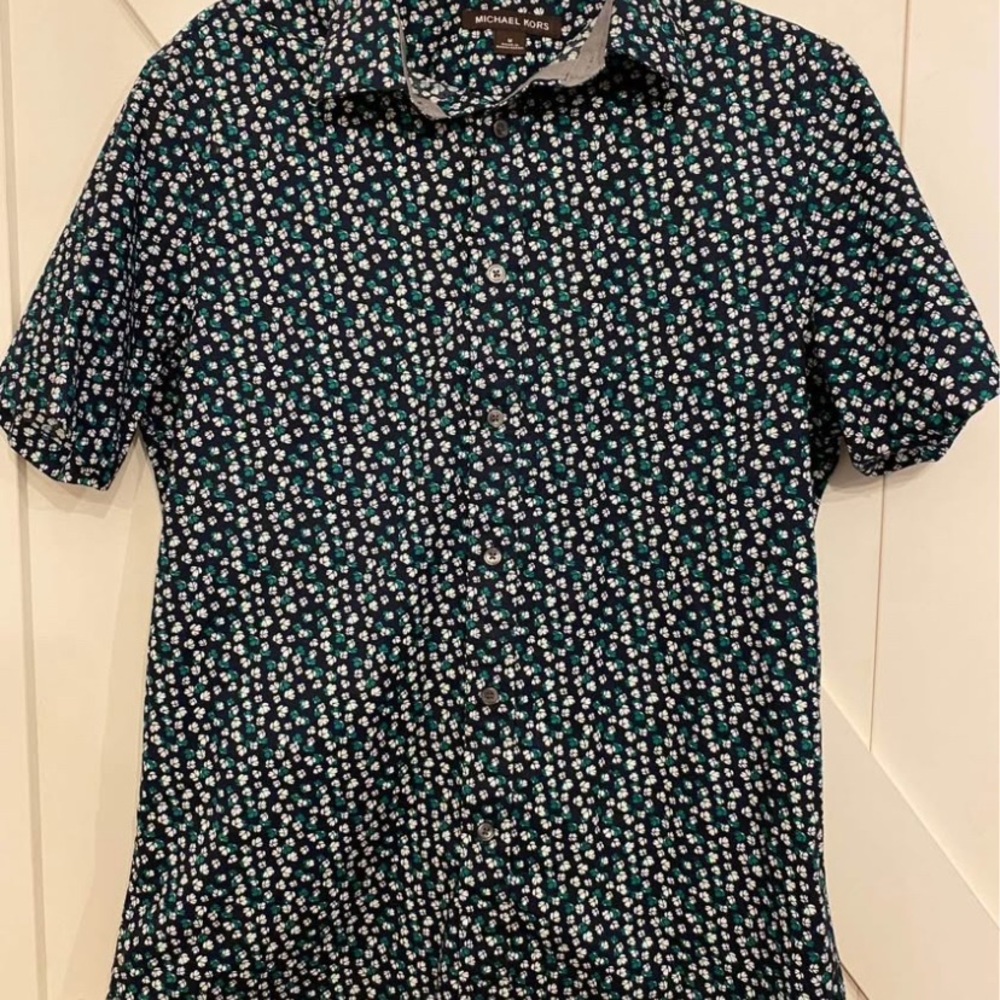 Michael Kors Navy Floral Shirt
